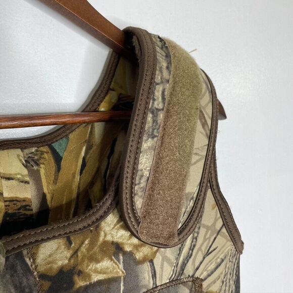 Bone Dry Camouflage Real Tree Print Mossy Oak Hunting Overalls Size Small - Picture 4 of 8